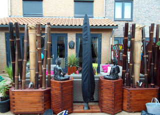 MGP Natural Black Timber Bamboo Pole, 3"Dx60"L