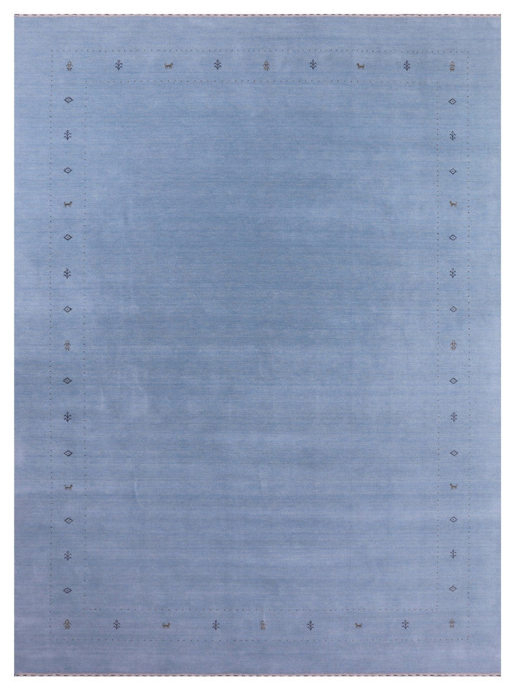 10' 1" X 13' 11" Persian Gabbeh Hand-Knotted Rug Q11373