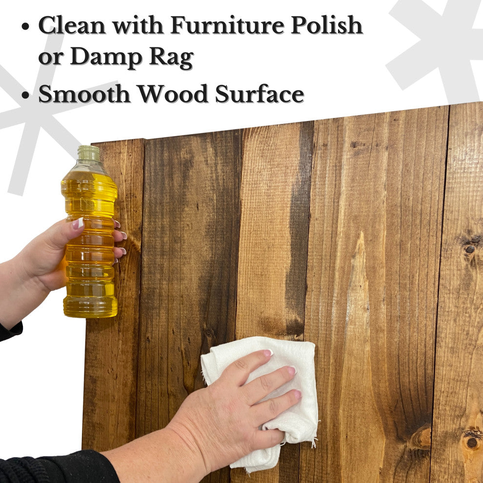 Handcrafted Headboard, Leaner Style, Foxy Brown, Twin