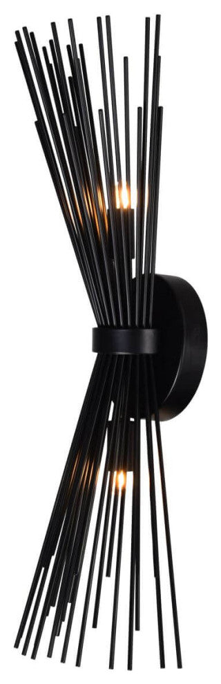 20" Tall Wall Sconce, Black