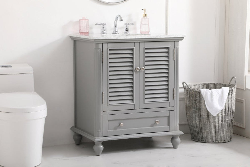 Elegant Decor Rhodes Bathroom Vanity Grey