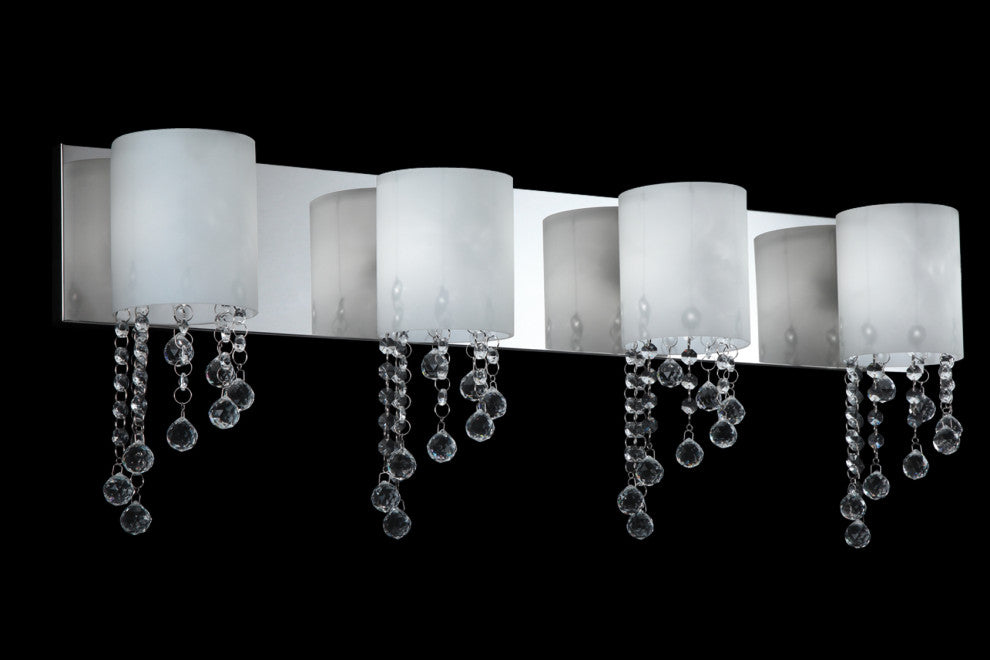 Zlite 871CH-4V-LED 4-Light Vanity, Matte Opal