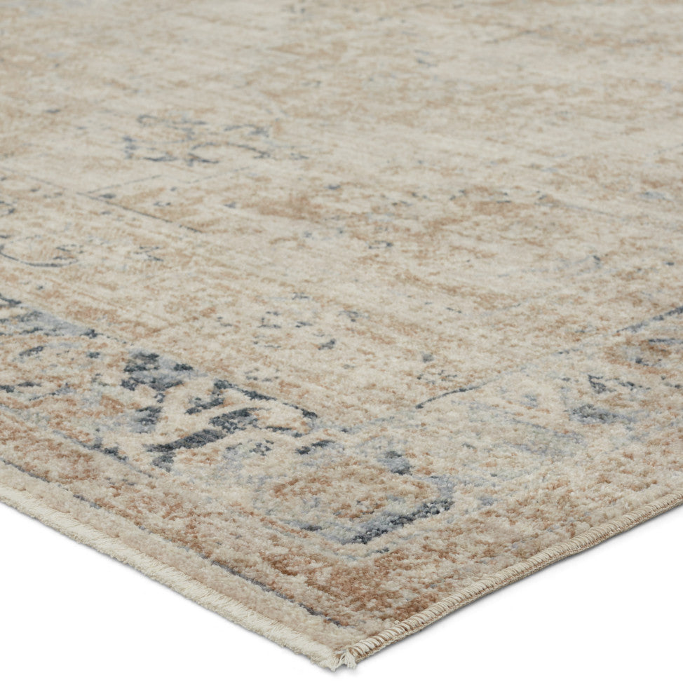 Vibe by Jaipur Living Emory Medallion Beige/ Light Blue Area Rug 9'6"X12'6"