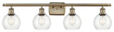 Innovations 516-4W-AB-G122-6 4 Light Bath Vanity Light, Antique Brass