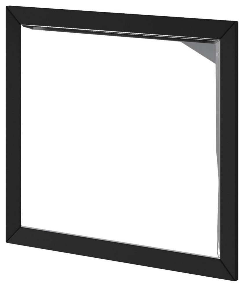 Flynn Mid Century Modern Mirror, Black