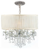 Crystorama  4489CHSAWCLM  12 Light Chandelier  Brentwood