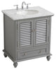 Home Living 30" Single Bathroom Vanity, Gray