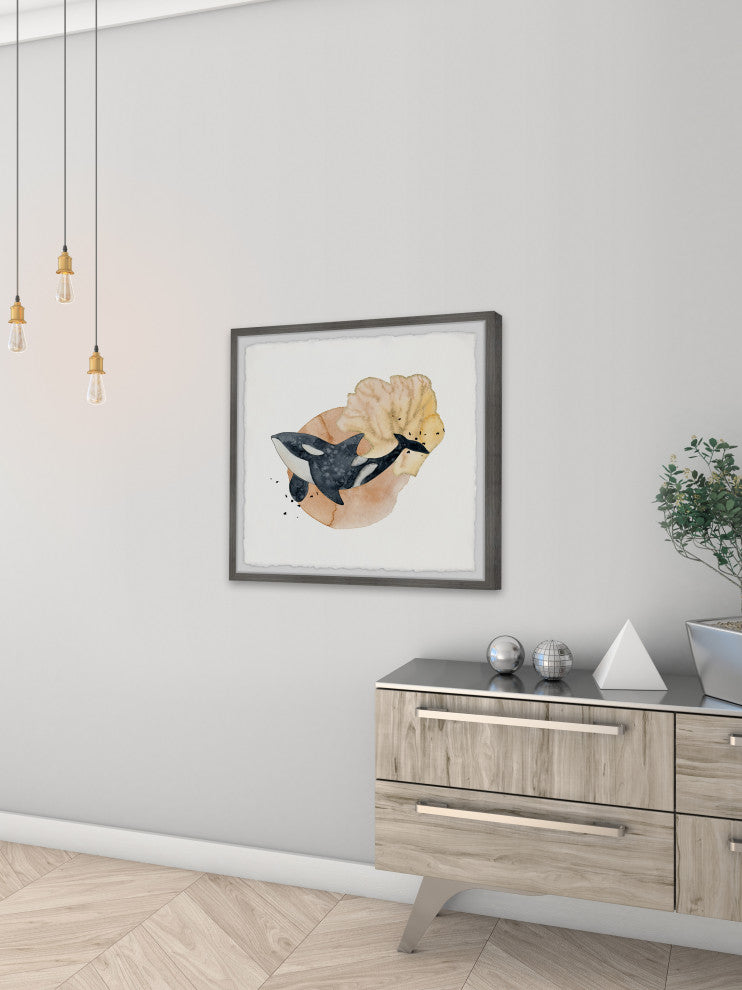 "Top Predator" Framed Painting Print, 12x12