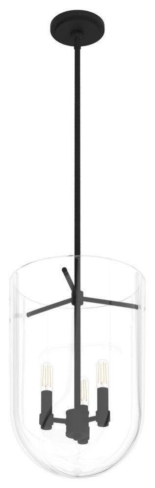 Hunter Sacha Natural Iron 3 Light Pendant Ceiling Light