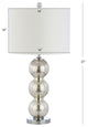 Bella 27" Glass Triple-Sphere Table Lamp, Set of 2