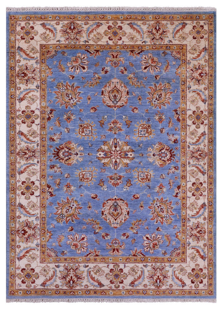 4' 10" X 6' 8" Persian Tabriz Handmade Wool Rug Q11203