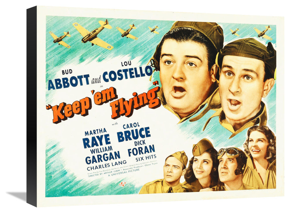 "Abbott & Costello - Keep 'em Flying" Canvas by Hollywood Photo Archive, 22x17"