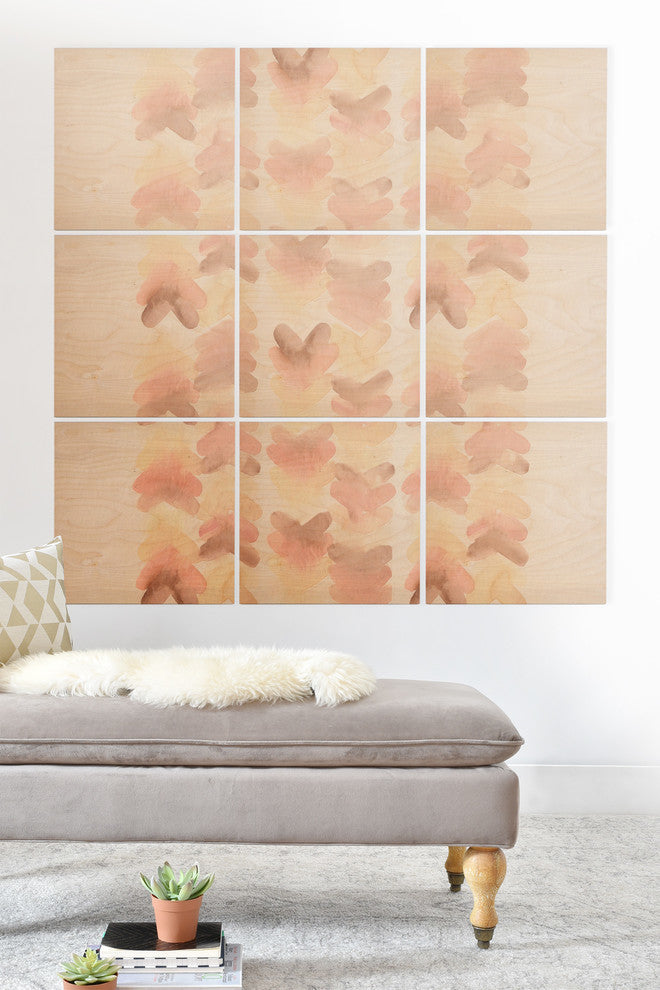 Deny Designs Wonder Forest Go Your Way Wood Wall Mural, 4'x4'