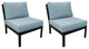 kathy ireland Madison Ave. Armless Sofa 2 Per Box in Tranquil