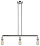 Innovations 213-PieceBare Bulb 3 Light Island Light, Polished Chrome