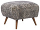 Vintage Rug Upholstered Ottoman