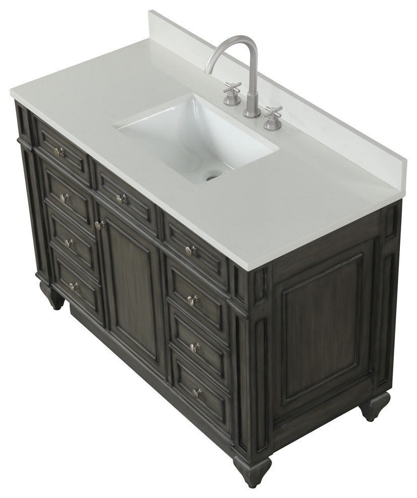 Winston 48" Single Vanity, Gray