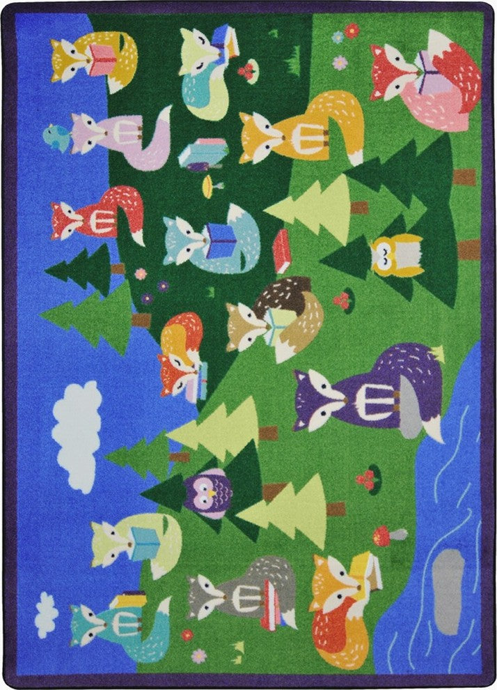 Foxy Readers, 7'8"x10'9"