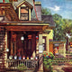 "Birdhouse Builder" Painting Print on Canvas by John Falter