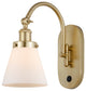 Cone Sconce, Satin Gold, Matte White, Matte White