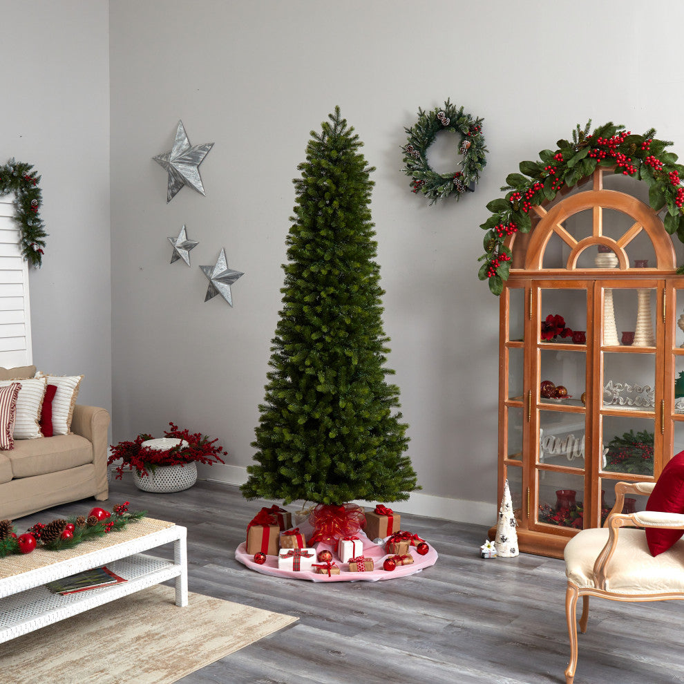 T3513 8.5' Slim Colorado Mountain Spruce Artificial Christmas Tree