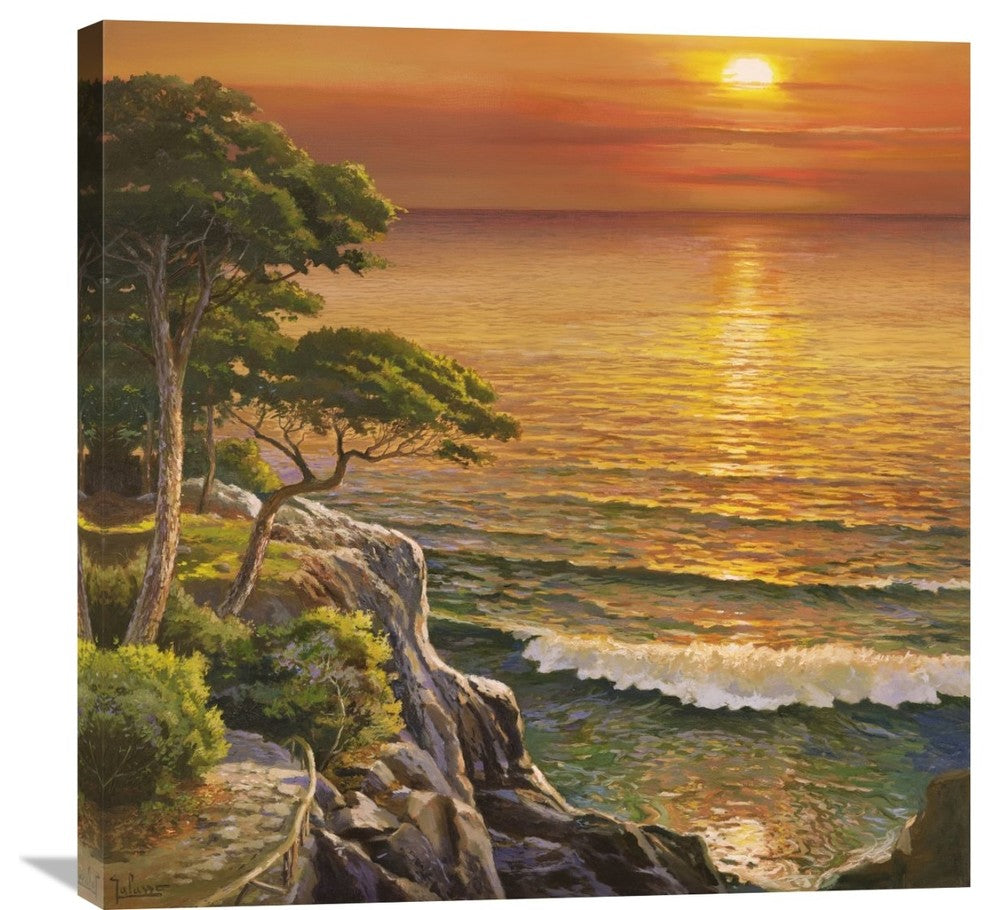"Tramonto sul Mediterraneo" Artwork, 30"x30"