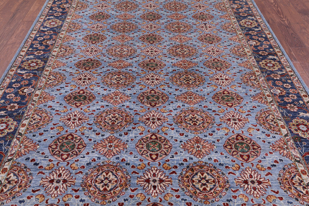Persian Tabriz Hand-Knotted Wool Rug 6' 10" X 9' 11" Q11298