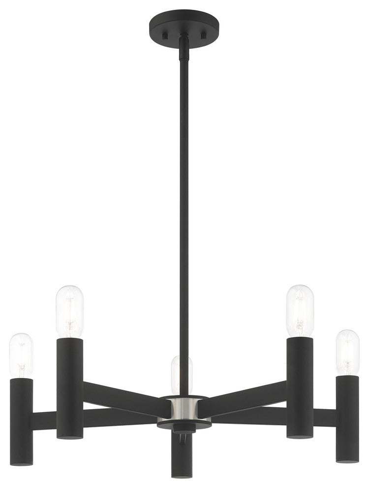 Livex Lighting Black 5-Light Chandelier