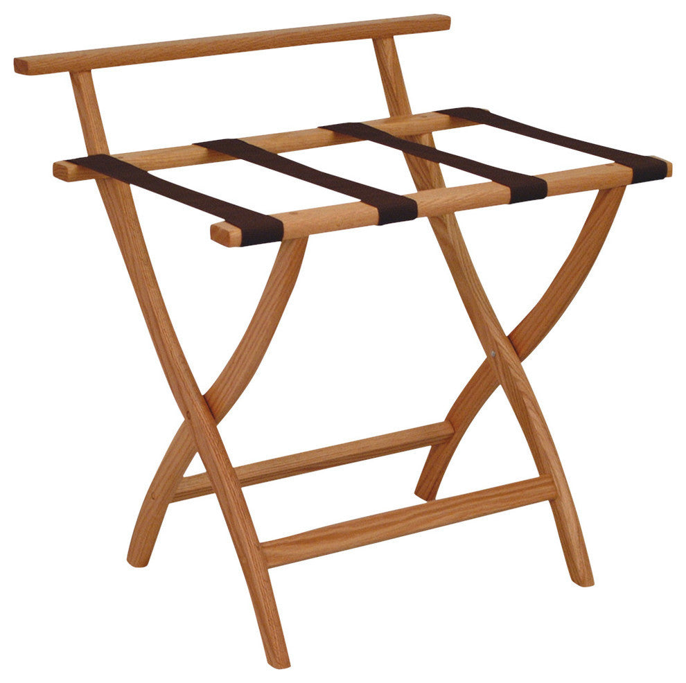 WallSaver Luggage Rack, Light Oak