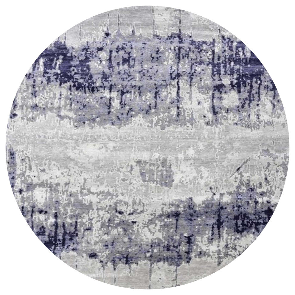 Ahgly Company Indoor Round Mid-Century Modern Area Rugs, 8' Round
