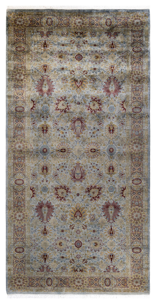 Fine Vibrance, One-of-a-Kind Hand-Knotted Area Rug Gray, 5' 3" x 10' 7"