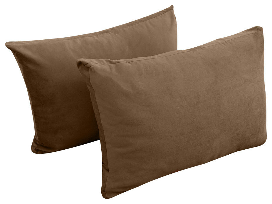 STYLE V2 Twin Velvet Knife Edge Indoor Daybed Bolster Pillow |COVER ONLY| AD308