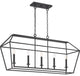 Quoizel AVY542PN Five Light Island Chandelier, Palladian Bronze Finish