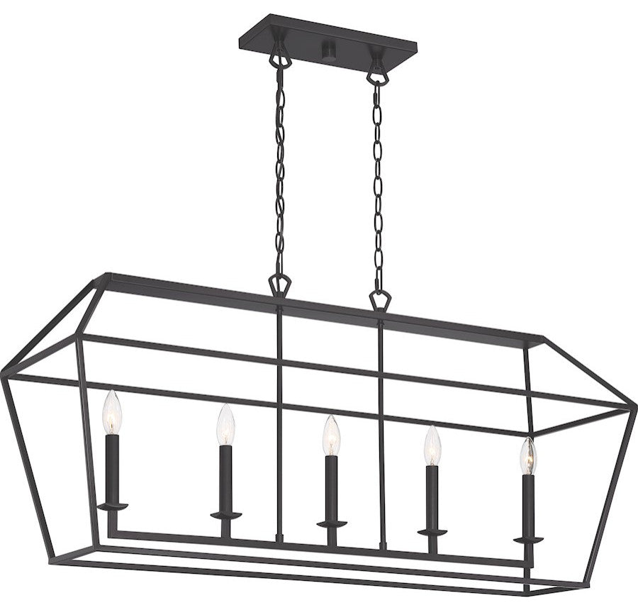 Quoizel AVY542PN Five Light Island Chandelier, Palladian Bronze Finish