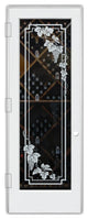 Wine Door - Vineyard Grapes Cascade - Primed - 30" x 96" - Knob on Right -...