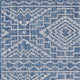 Provo Quinn Indoor/Outdoor Coastal Area Rug, Blue, 7'10 Round