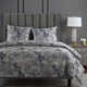 Pastoral Jacquard Duvet Cover Set, 3 Piece, Silver, Queen
