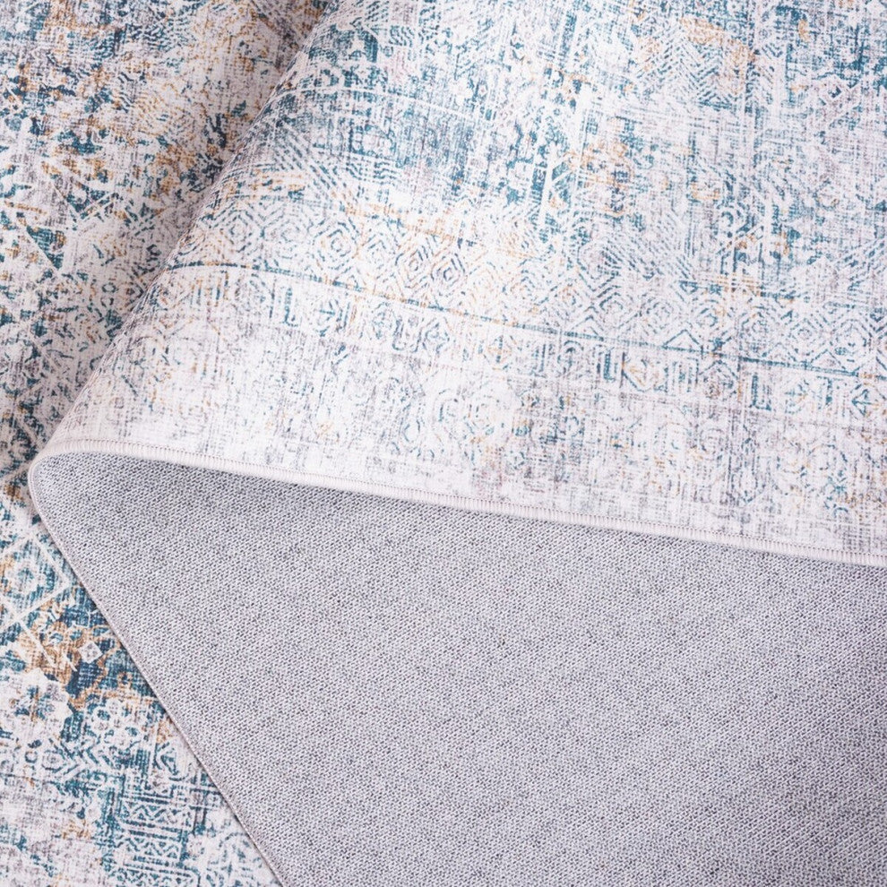 Safavieh Arizona Machine-Washable Collection ARZ539 Rug, Dark Green/Beige, 4'x6'