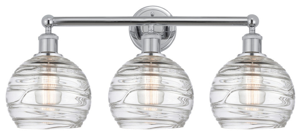 Athens Deco Swirl 3 26" Bath Vanity-Light Polished Chrome