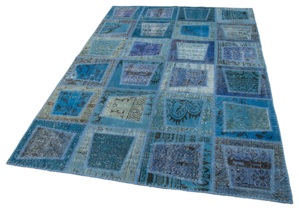 Rug N Carpet - Handwoven Oriental 5' 3" x 7' 10" Antique Patchwork Area Rug