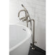 CCK8408DX Freestanding Tub Faucet With Supply Line, Stop Valve, Brushed Nickel