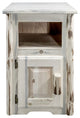 Montana End Table with Door, Left Hinged, Ready to Finish