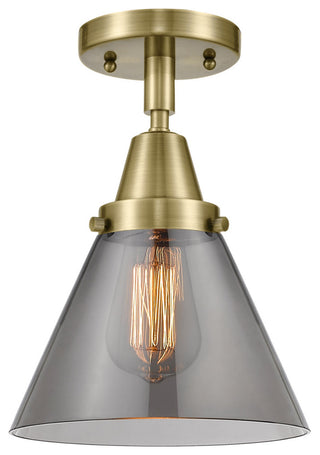 Innovations Lighting 447-1C-AB-G43 Large Cone 1 Light 7.75" Flush Mount