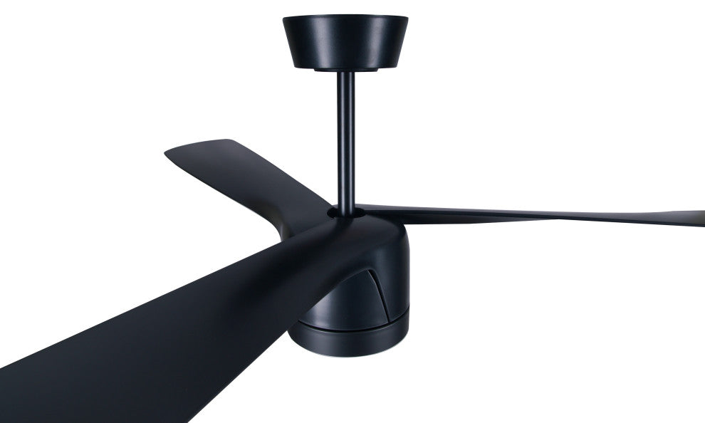 Lucci Air Peregrine 56" Light With Remote Ceiling Fan, Black