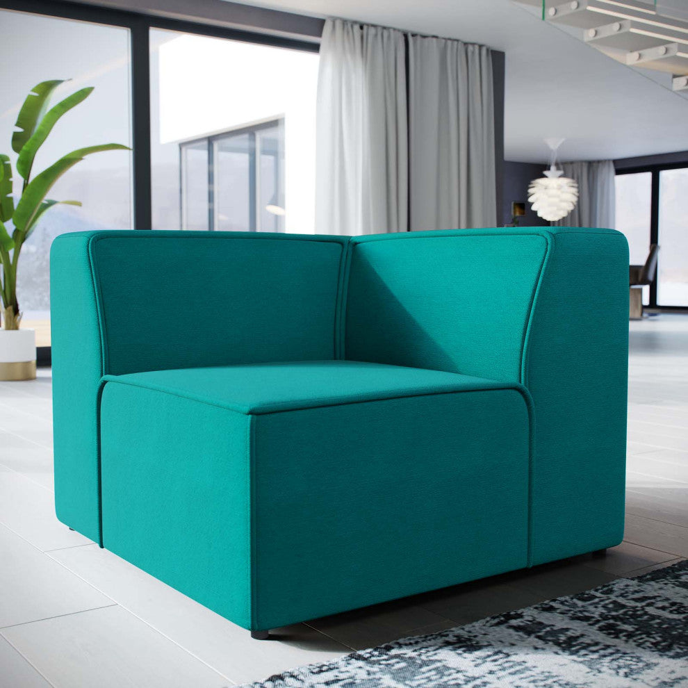 Modern Teal Mingle Corner Sofa