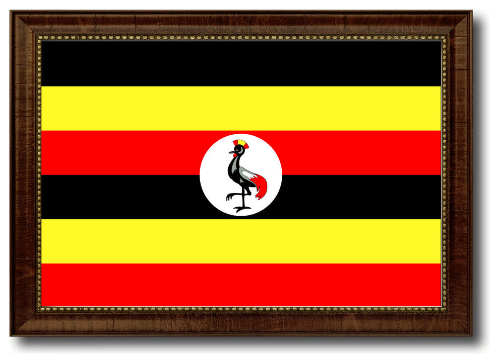 Uganda Country Flag Canvas Print, 27"x39"