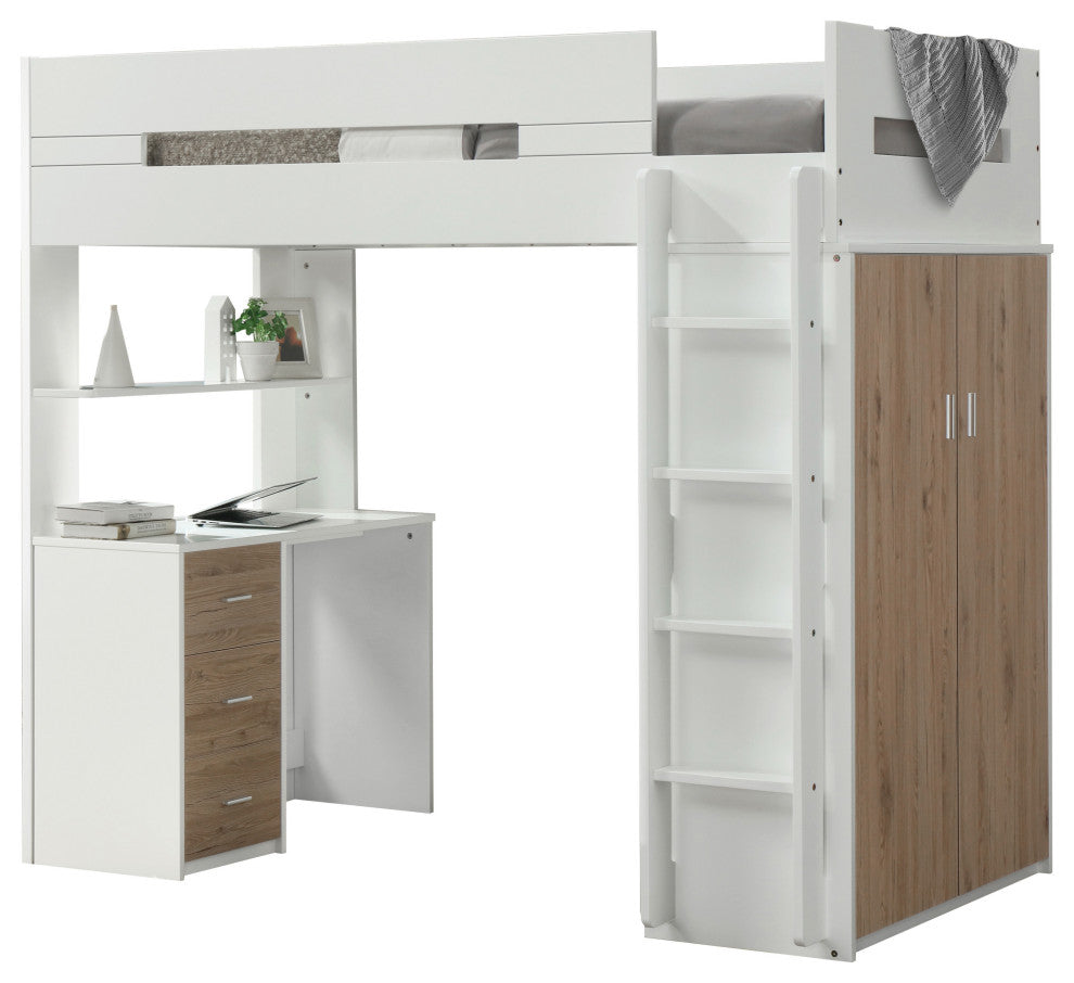 Acme Nerice Loft Bed, Oak