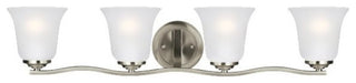 Sea Gull Lighting Emmons 4-Light Wall/Bath, Brushed Nickel