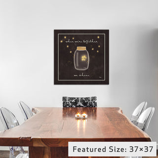 "Firefly Glow II" by All That Glitters, 18x18x1.5