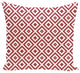 Diamond Mayhem Geometric Print Pillow, Brick, 26"x26"